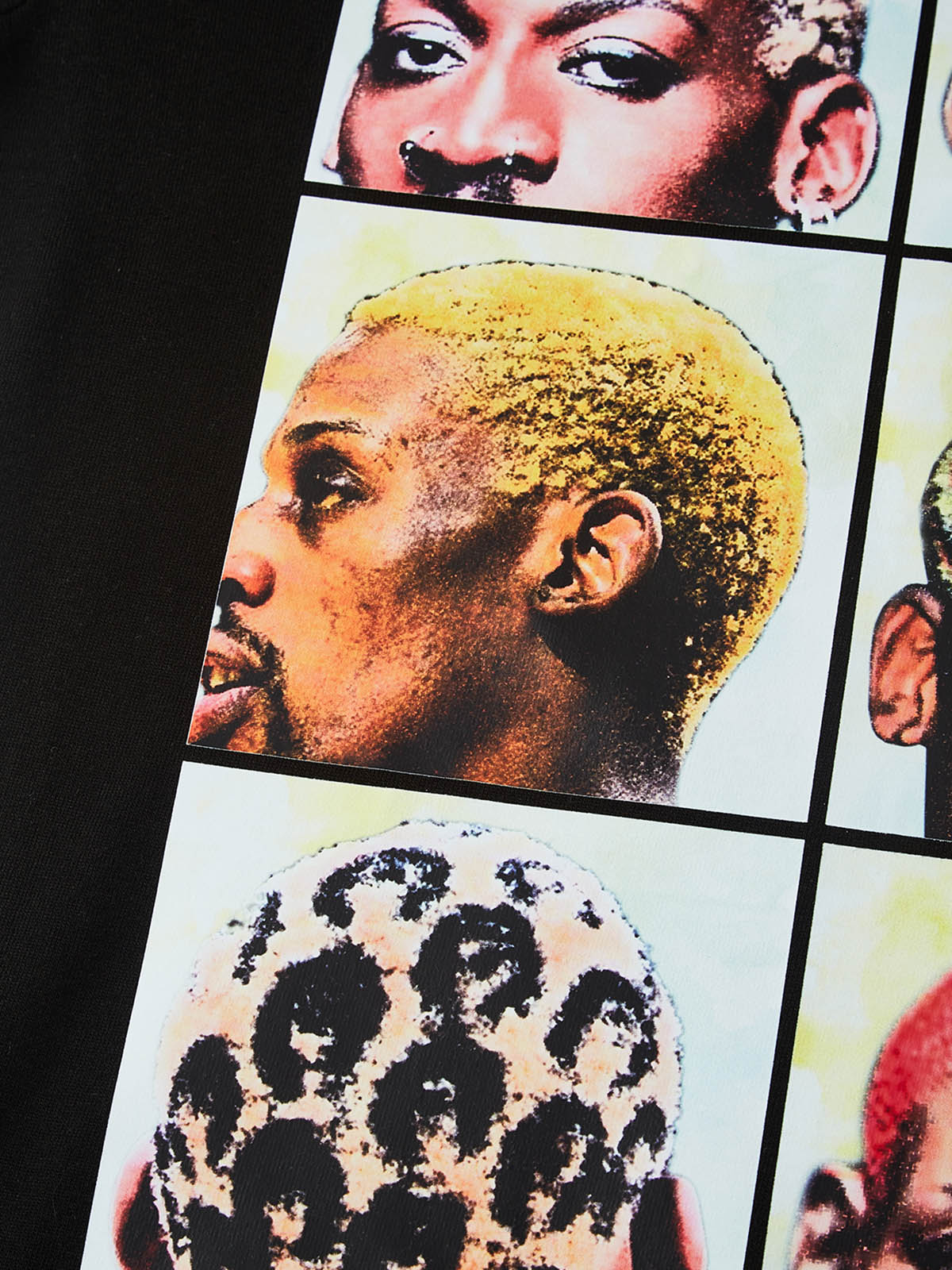 Fantastic and colorful hairstyle printed T-shirt