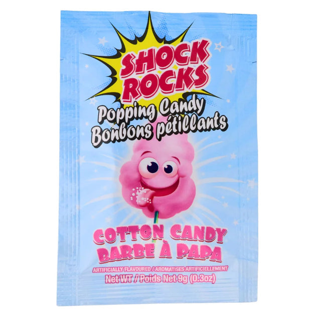 Shock rocks popping cotton candy