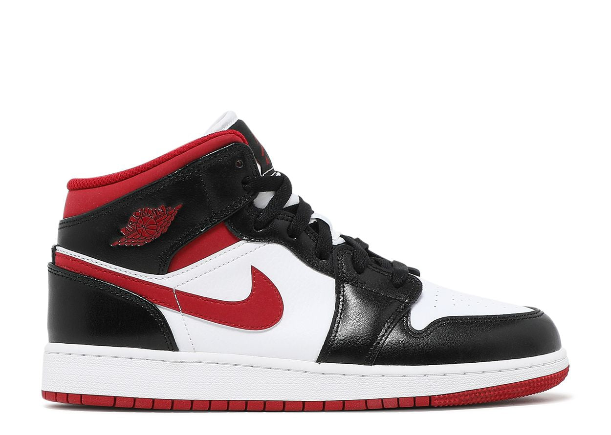 Jordan 1 Mid Gym Red Black White (GS)