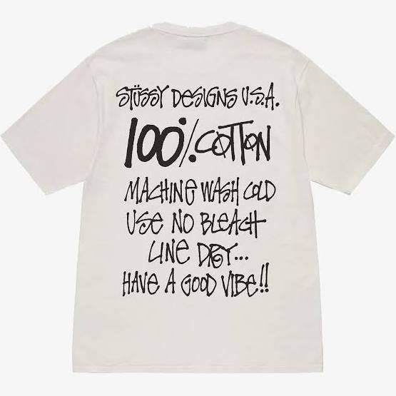 Stüssy T-shirt creation pigment dyed white