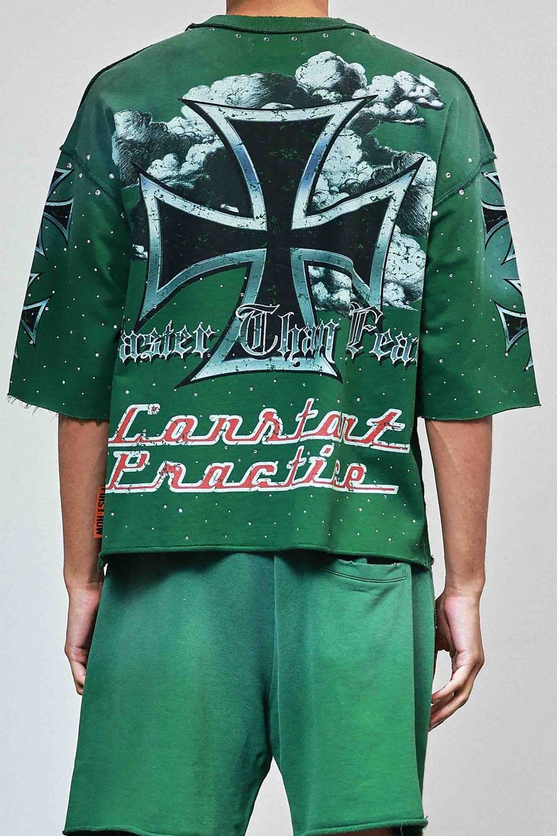 First Row Green Tee