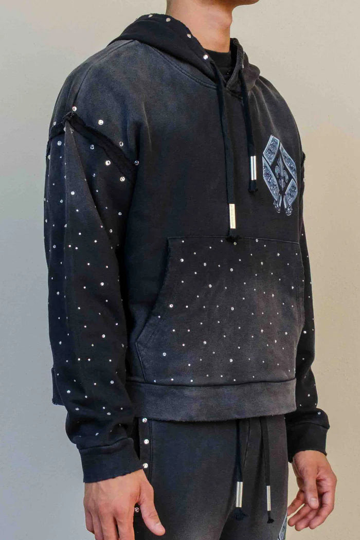 First Row Hoodie " Faith Dealer Black "