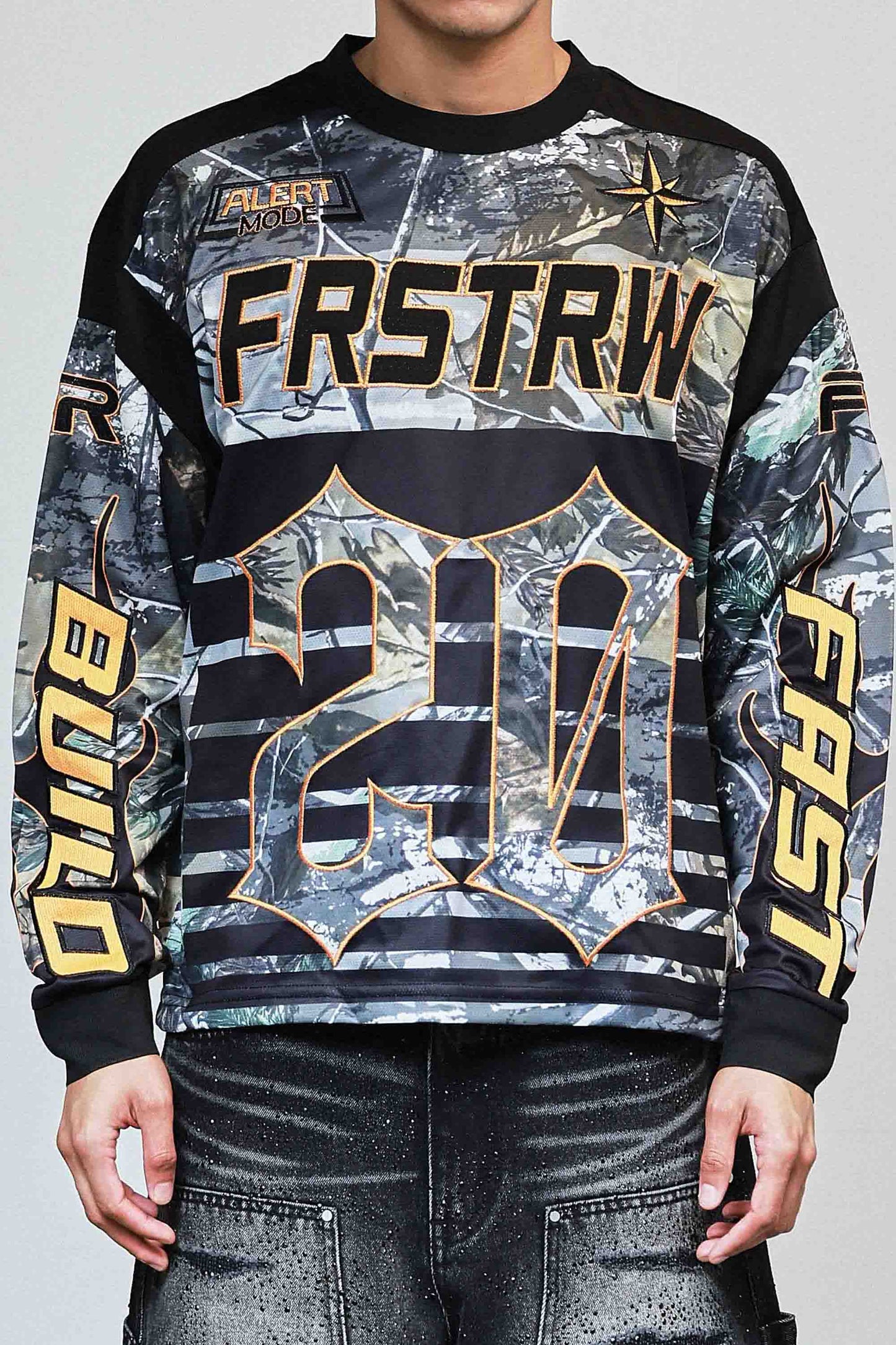 First Row Long Sleeve Jersey " Caution XX Camo "