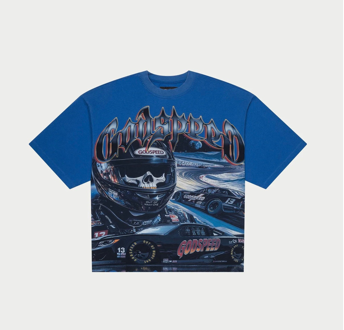 Godspeed T-shirt Skeleton Driver Blue