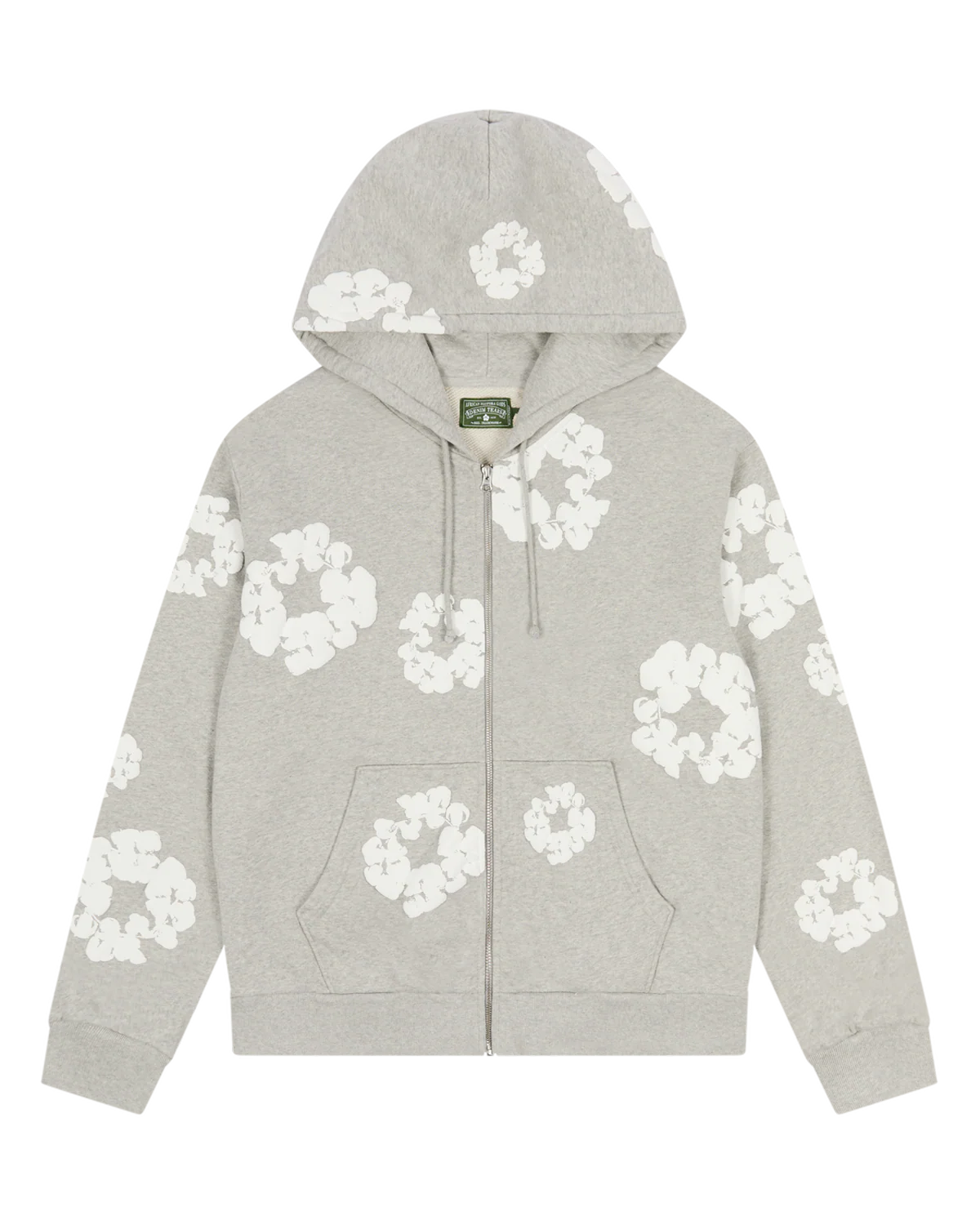 Denim Tears Grey Zip Up Hoodie