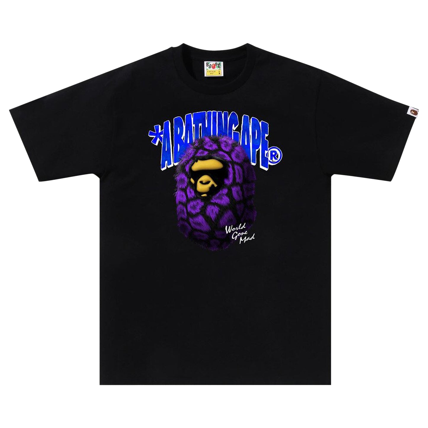 Bape world gone made black tee
