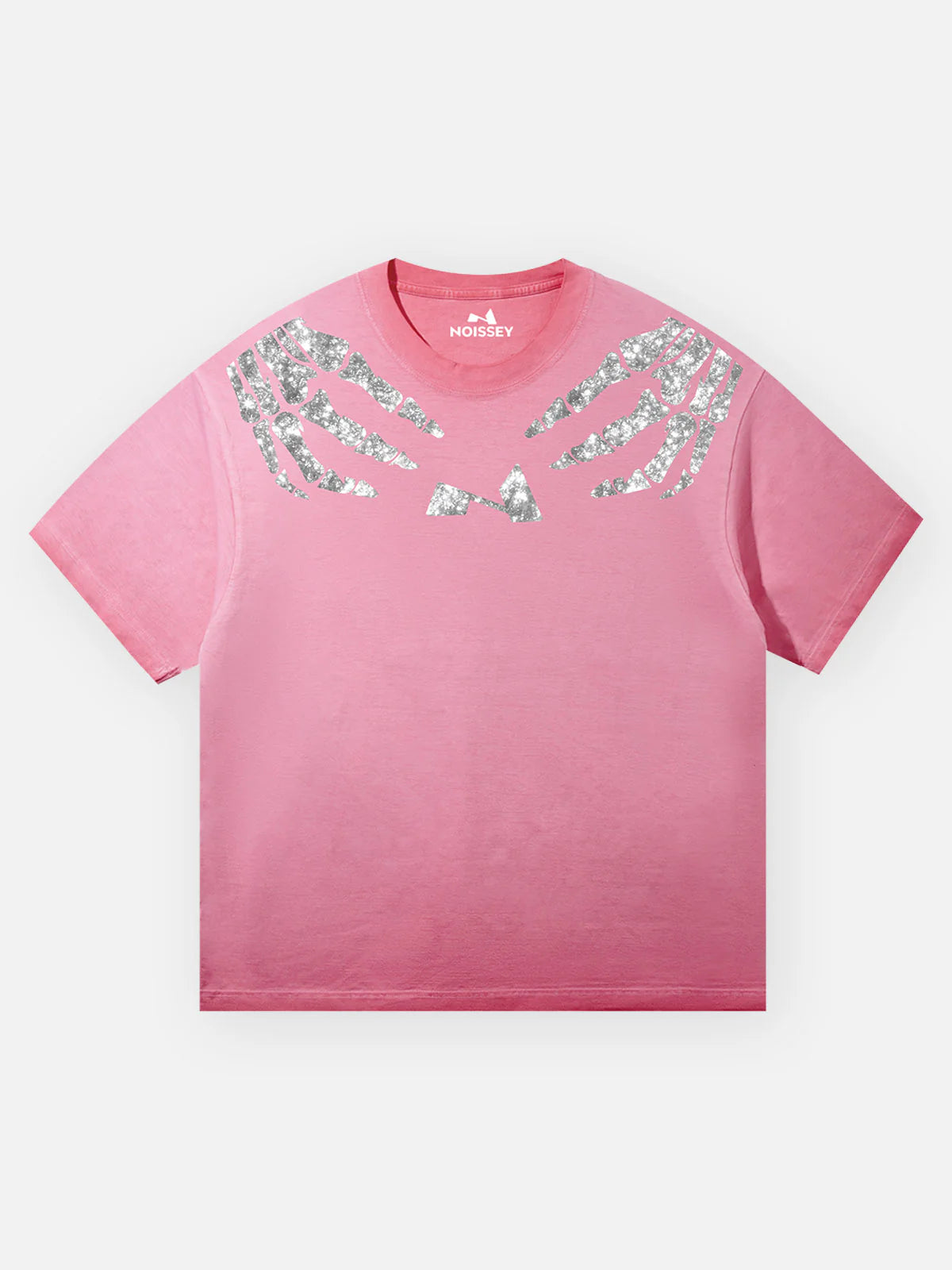 Noisey silver skull claw t shirt