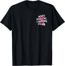 Anti social black pink tee-shirt