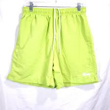 Stussy Swim Short Yellow Green