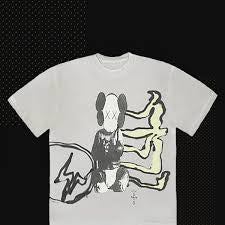 Kaws x Fragment Travis Scott Tshirt White