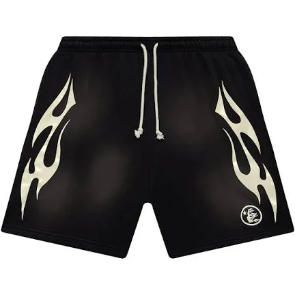 Hellstar Flame Shorts White