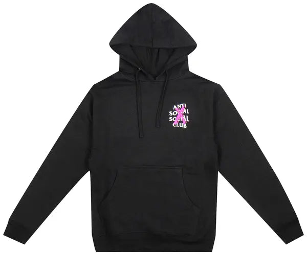 Anti Social Social Club Cancelled Hoodie Black (Pink X)