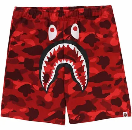 BAPE Color Camo Shark Sweat Shorts (SS24)