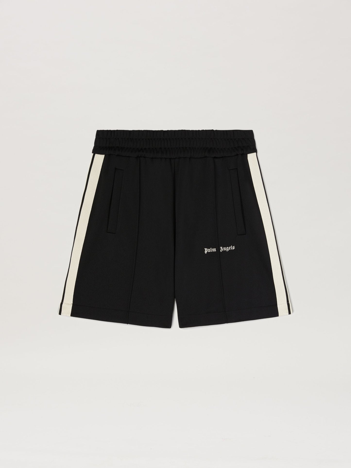 Palm Angels Logo Print Track Shorts Black
