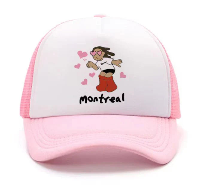 Casquette de camionneur Leviter rose