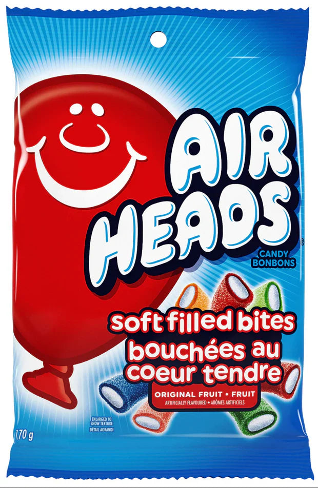 Airheads soft filled Bites Peg bag