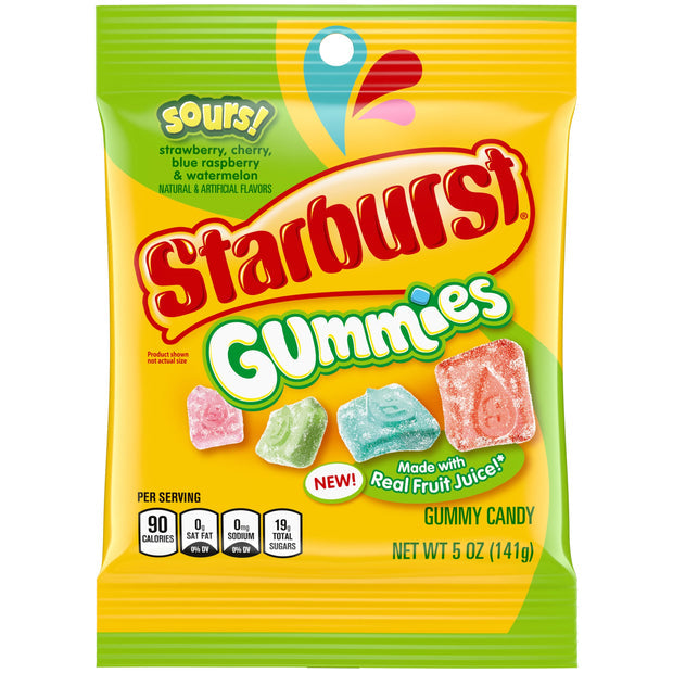 Starburst gummies sours