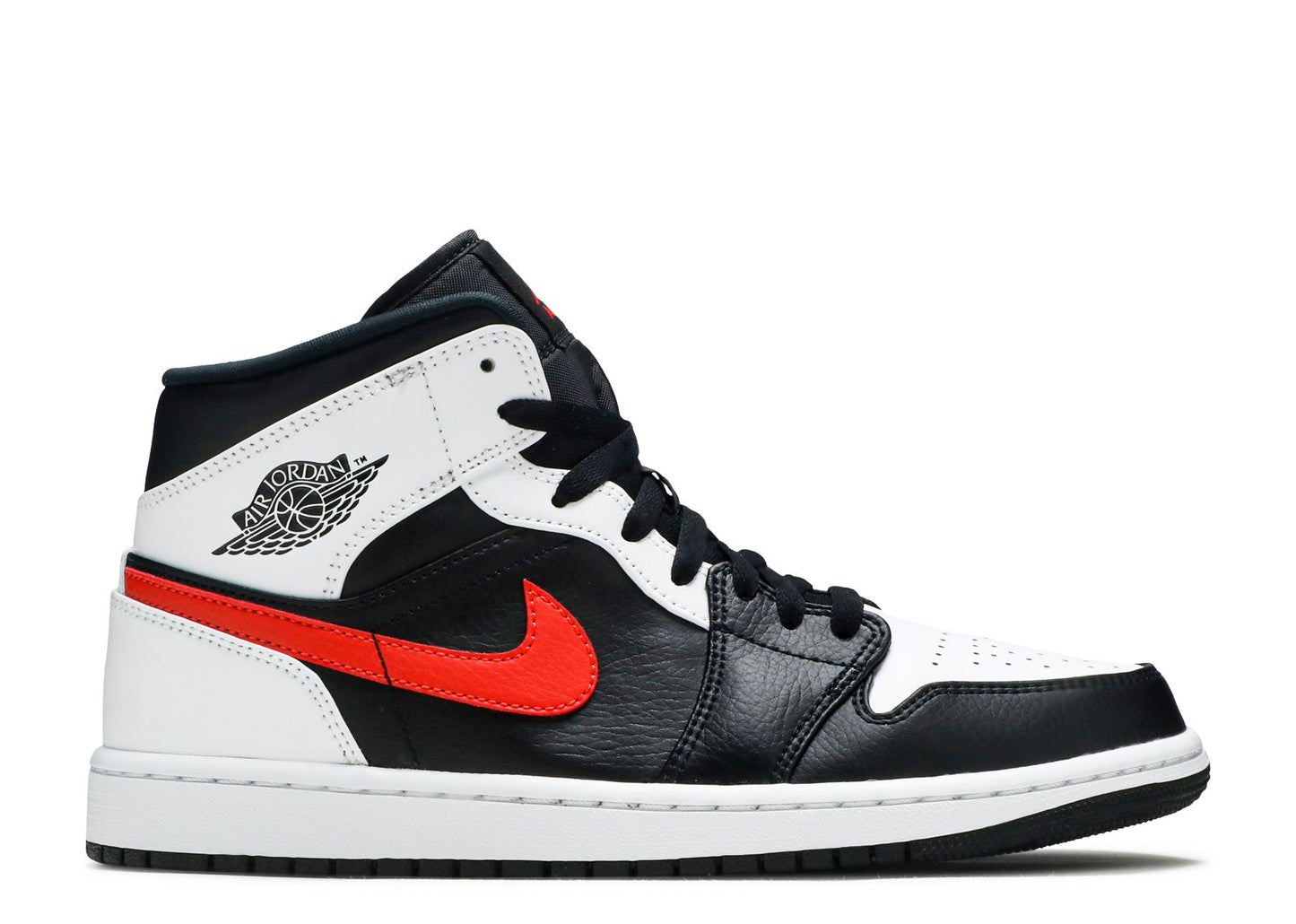 Jordan 1 Mid Black Chile Red White