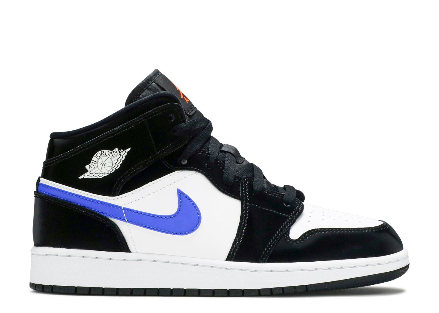 Jordan 1 Mid Black Racer Blue White (GS)