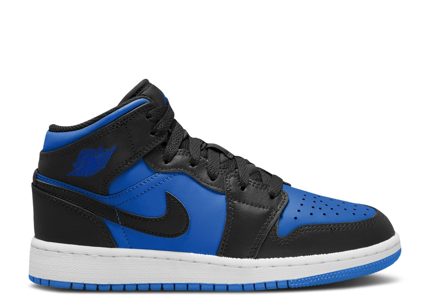 Jordan 1 Mid Black Royal Blue (GS)