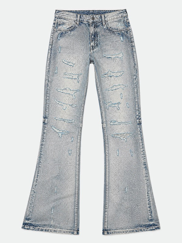 First Row Jeans Blue Rhinestone