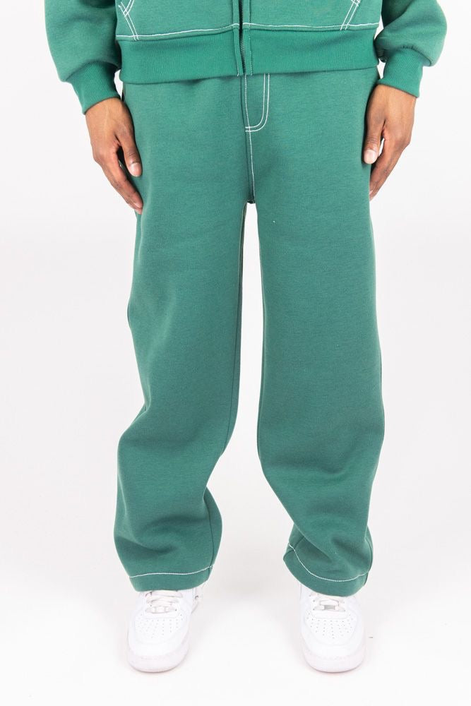 thick Stitch Solid Relaxed Pan - 1100-410 - Hunter grey