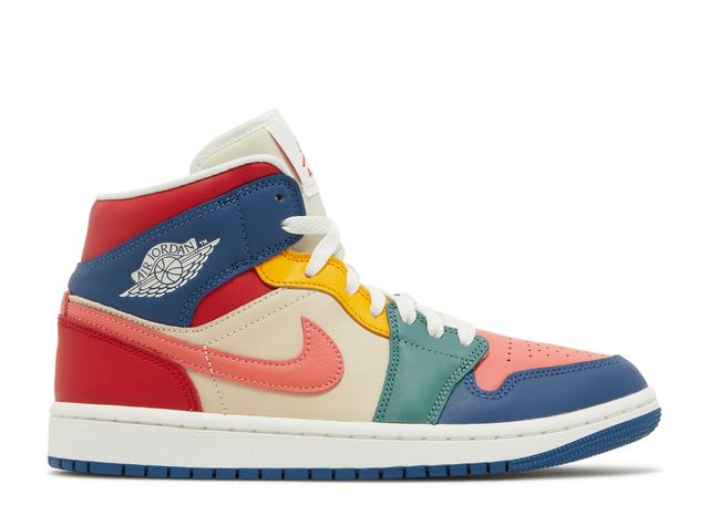 Jordan 1 Mid SEMulti Color (Women's)