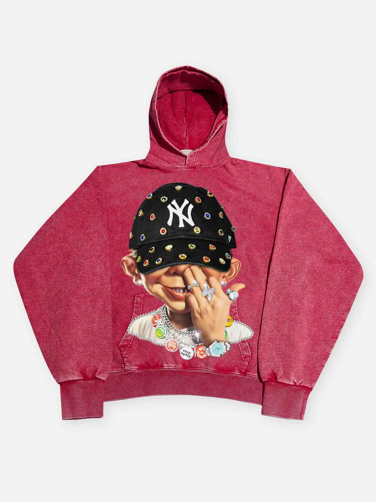 High quality Bad Boy Trendy Hip-Hop Personalized Print Hoodie