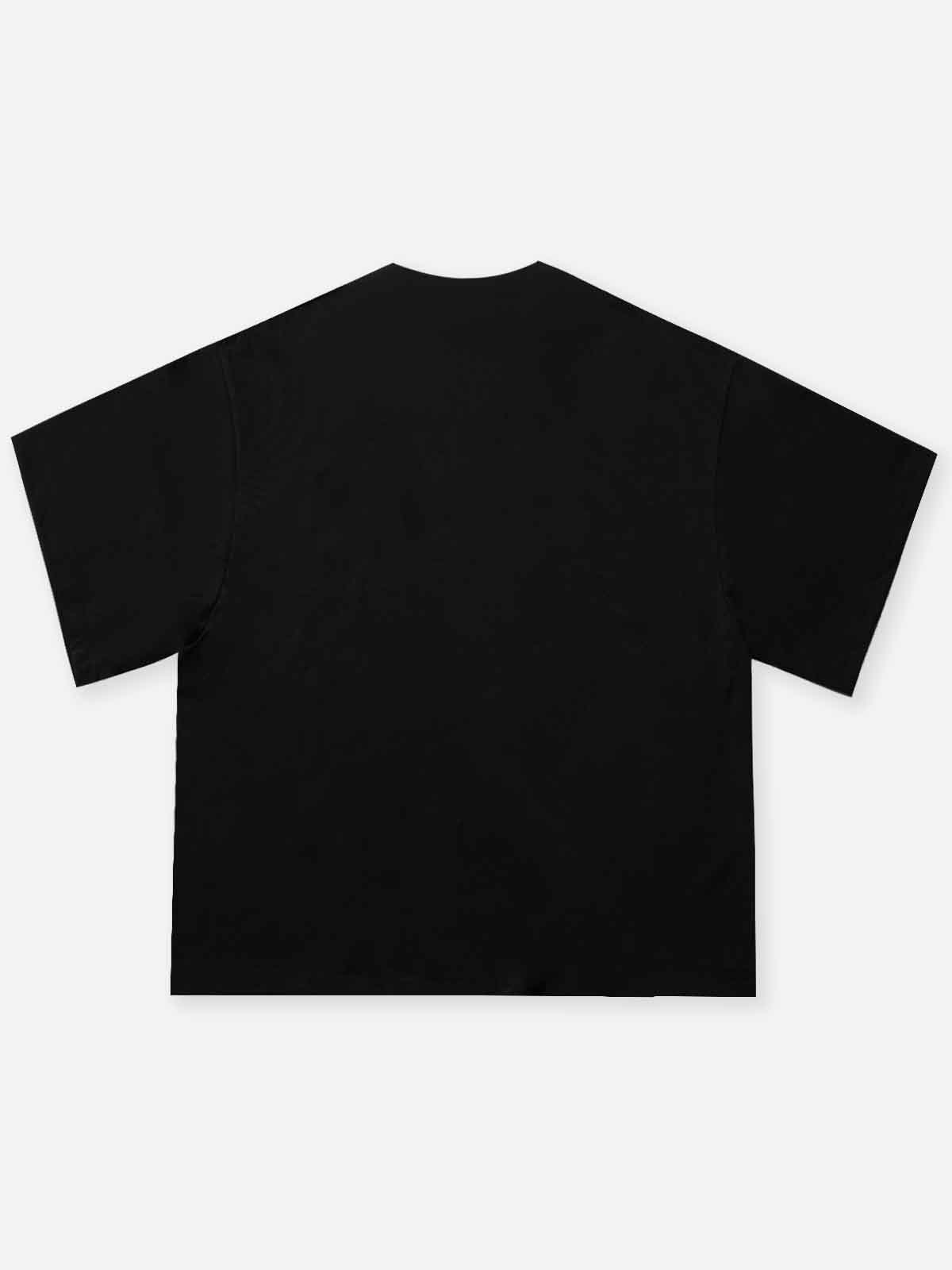 Crying Money Angel Print Boxy Oversized T-shirt