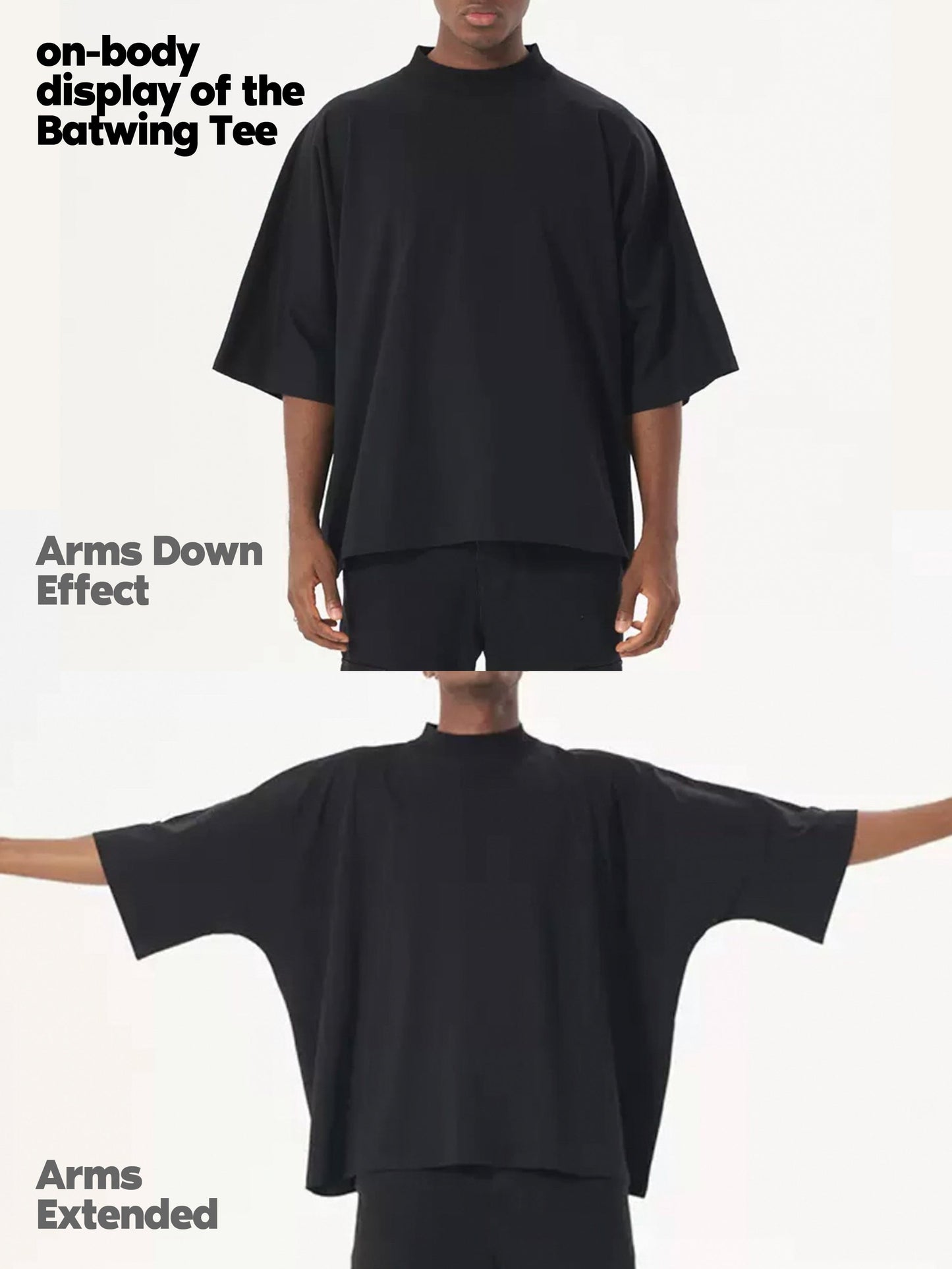 Oversized Batwing T-shirt with Noissey has absolute power and money
