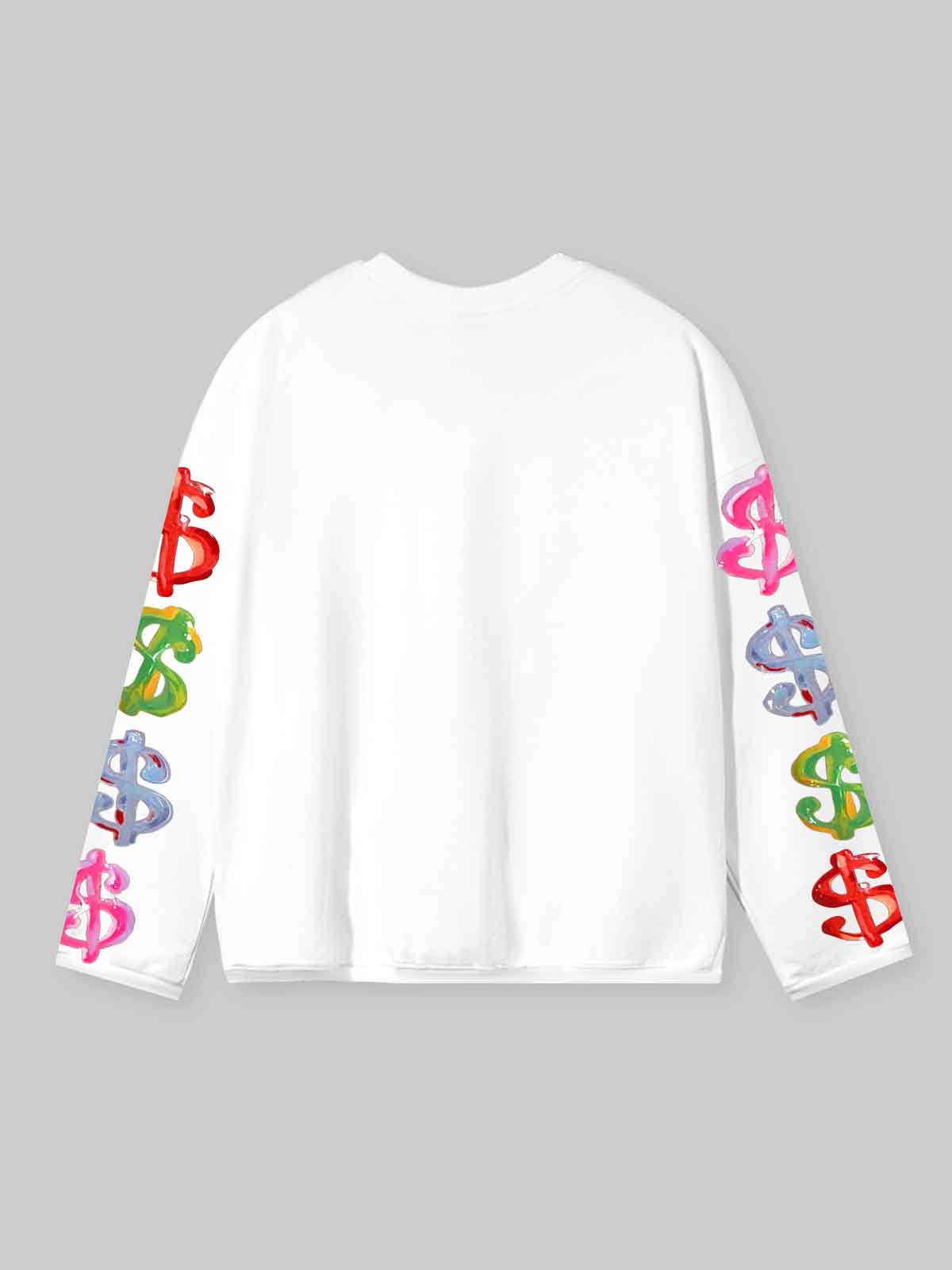 NOISSEY "It Was All A Dream" Hand-Drawn Cash Portrait & Graffiti Flowers Long Sleeve Tee Two Colors