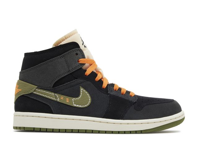 Jordan 1 Mid SE Craft Anthracite Light Olive