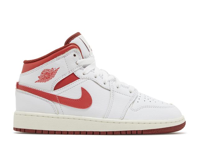 Jordan 1 Mid SE White Dune Red (GS)