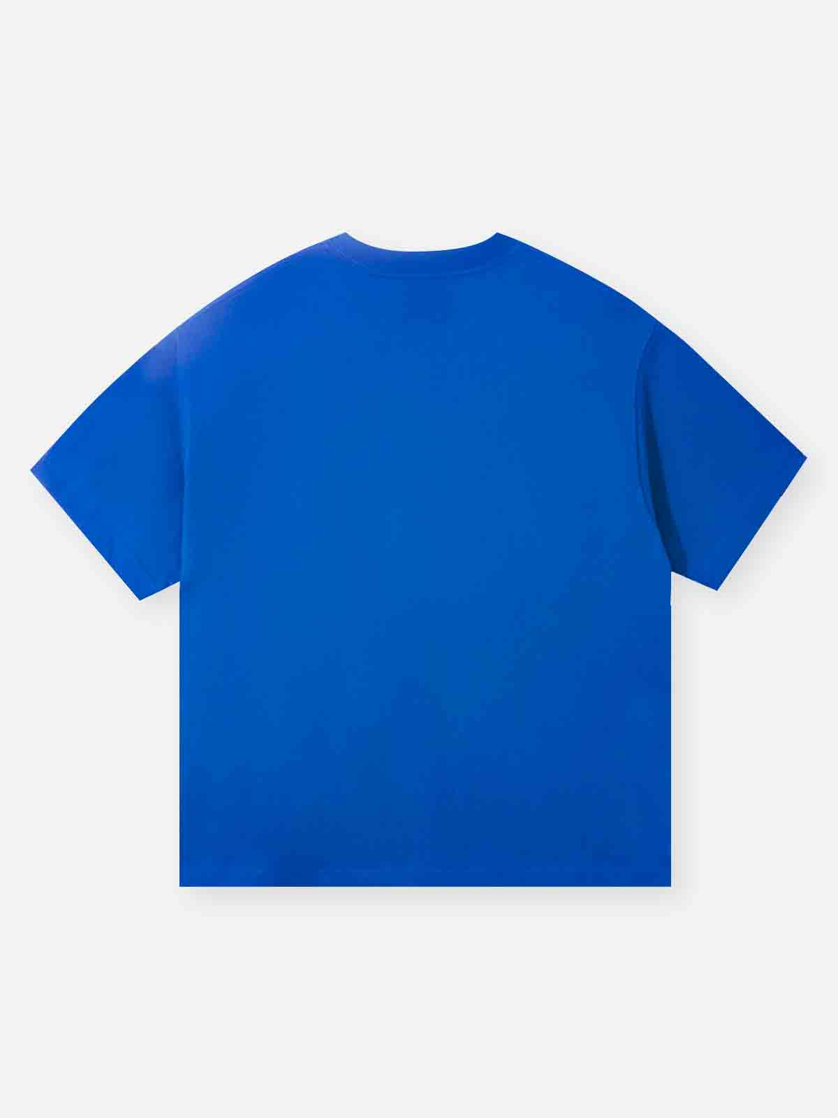 Klein blue Paisley Bandana Street Print T-shirt