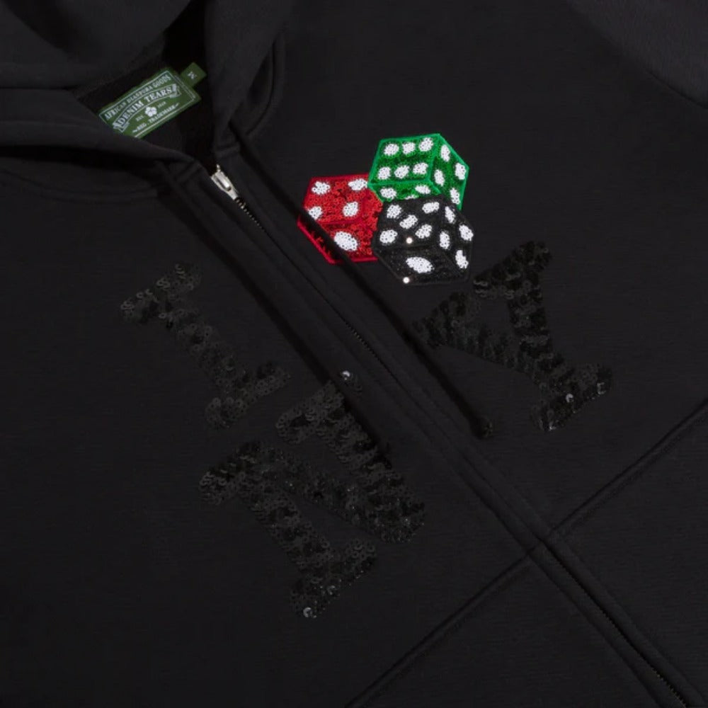 Denim Tears NY Dice Zip Hoodie "Black"