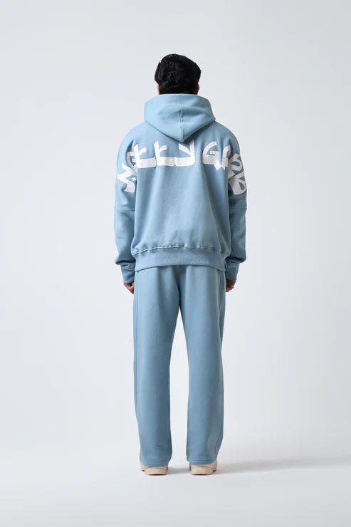 Sham signature hoodie ash blue