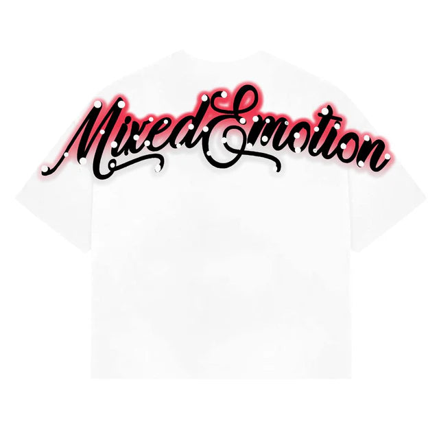 Mixed Emotions Red “Rhinestone” Cropped Shirt