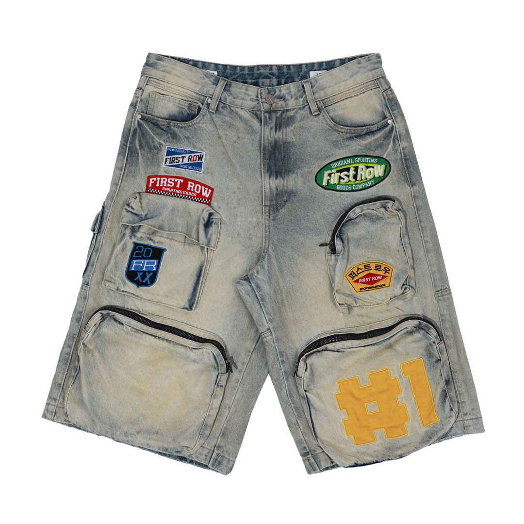 First Row Jorts PATCHES MULTI CARGO JORTS Style FRS3011