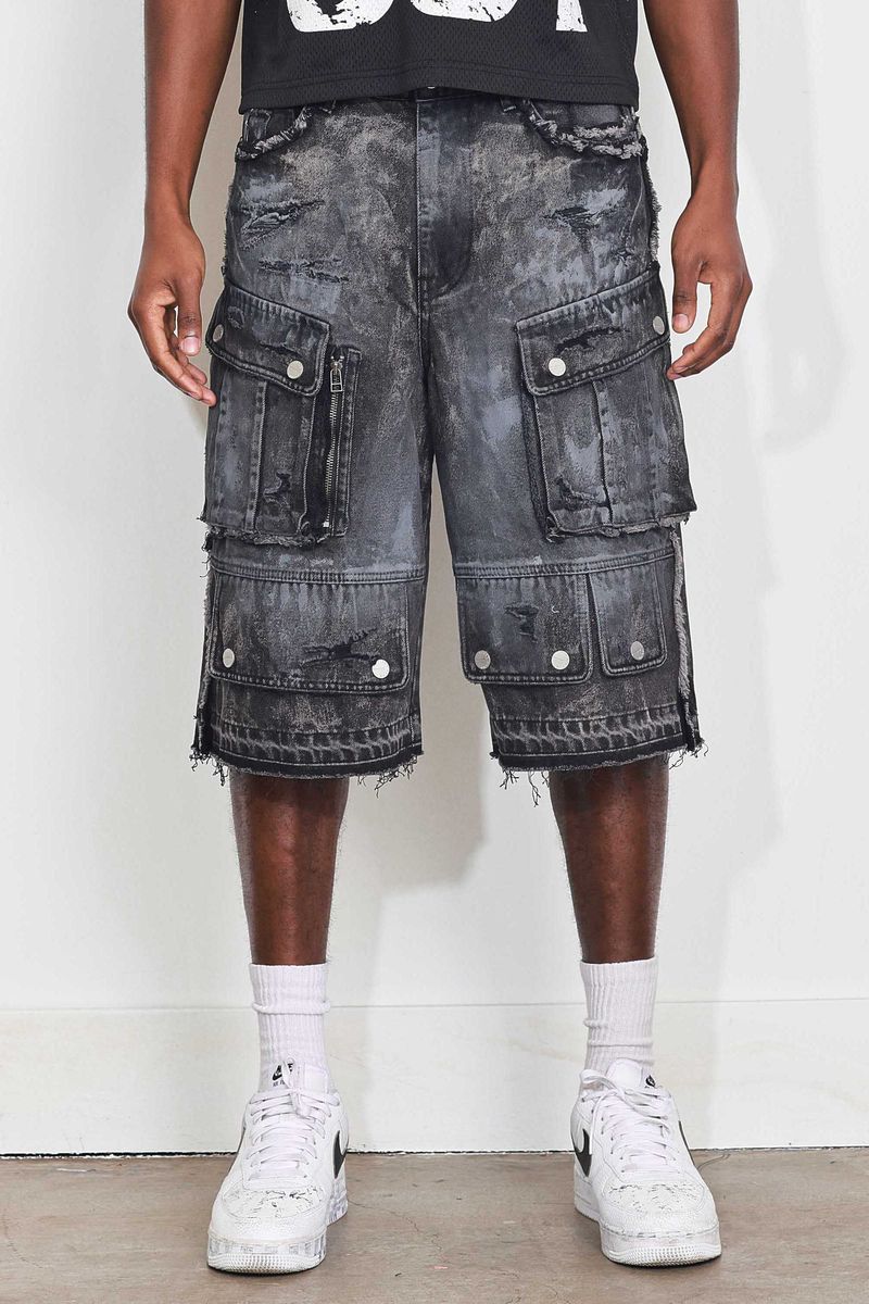 First Row Jorts Black Stone Style FRS3013