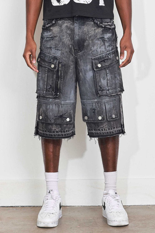 First Row Jorts Black Stone Style FRS3013