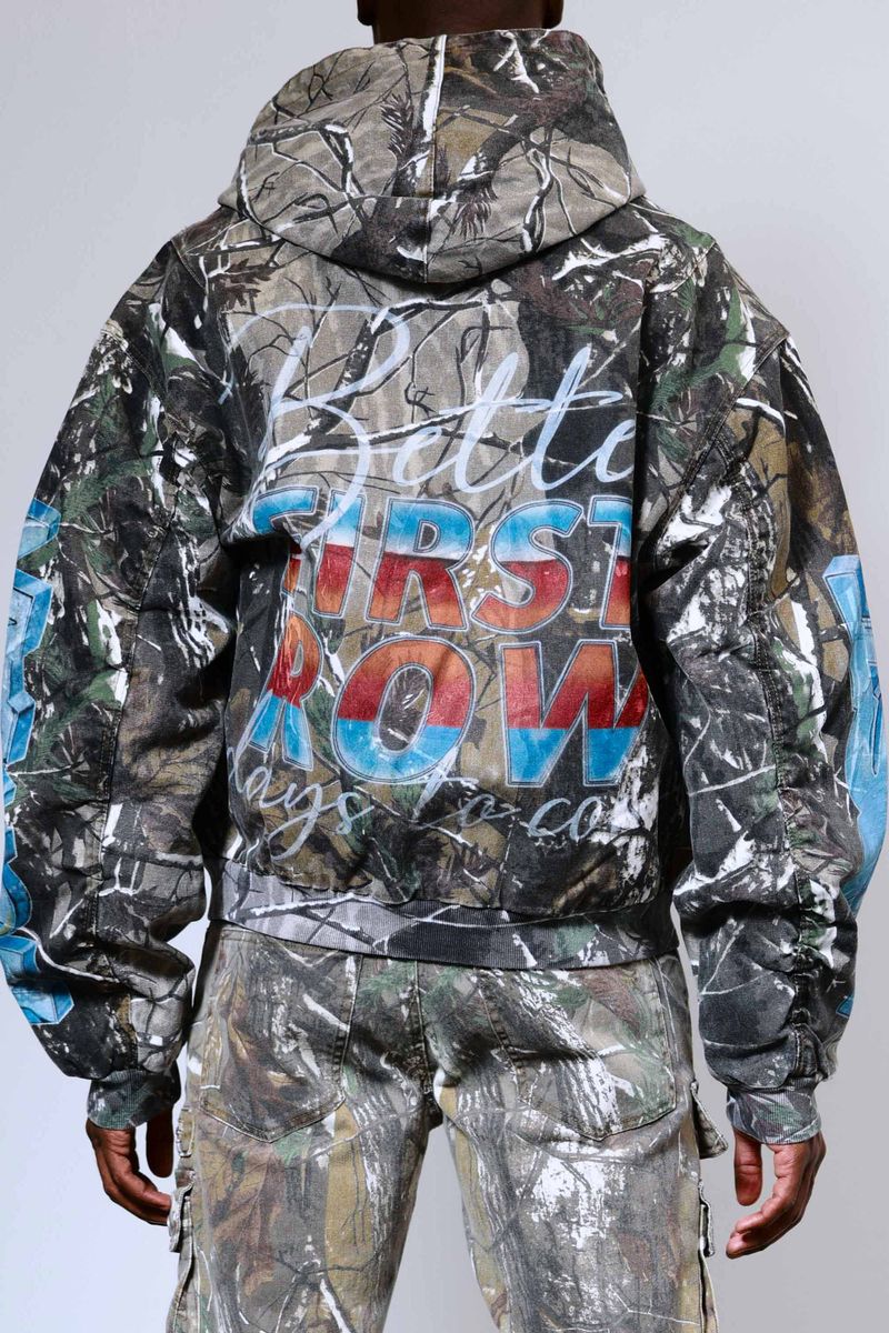 First row Post Human Camo Jacket