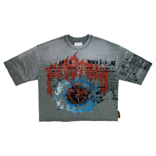 First Row T-shirt Lost Utopia Burning Heart