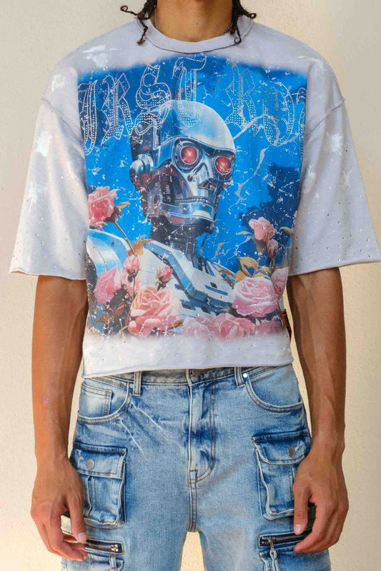 First Row T-shirt Lost Utopia Blossom Cropped