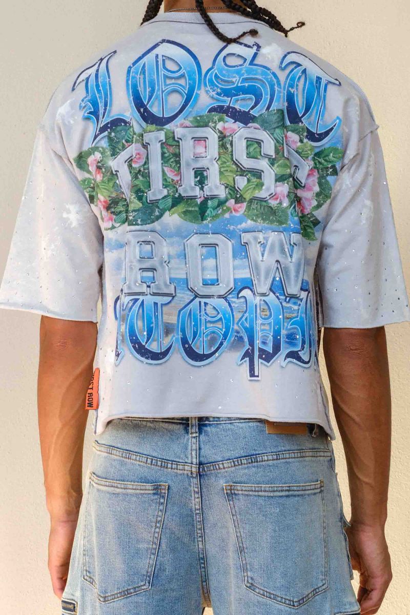 First Row T-shirt Lost Utopia Blossom Cropped