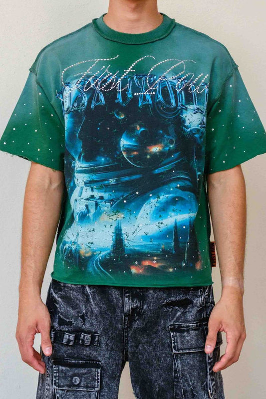 First Row T-shirt Lost Utopia Universe Cropped