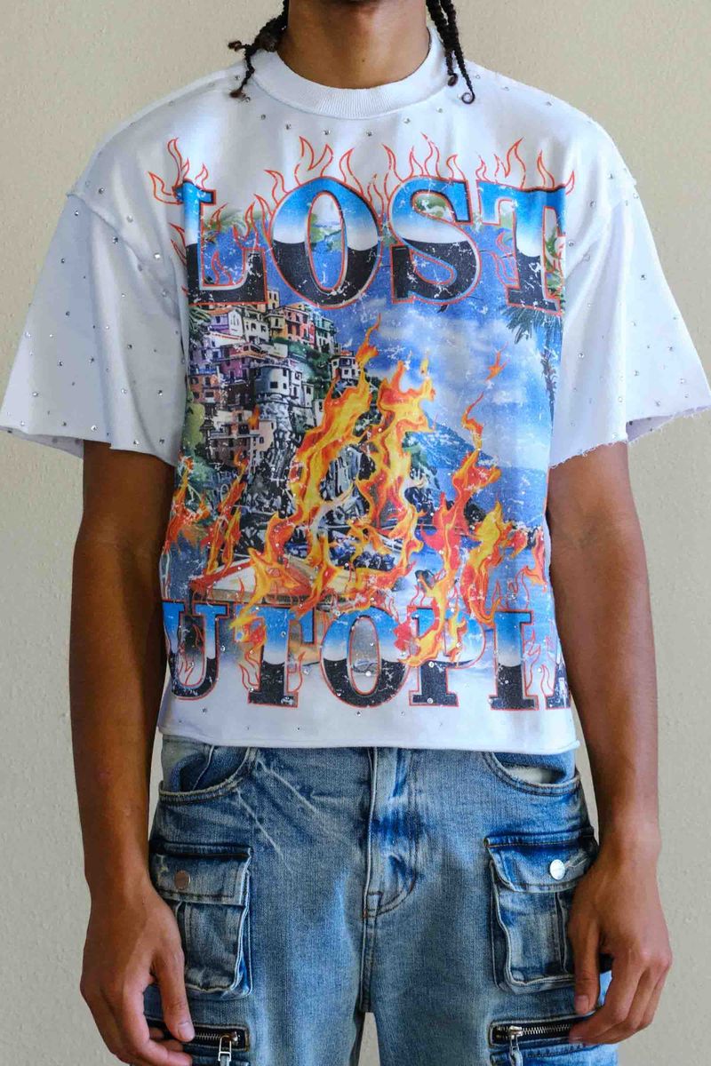 First Row T-shirt Lost Utopia Burning Flamme