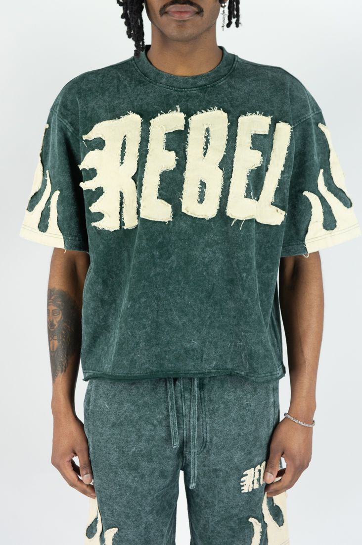 Rebel Mind Hunter gr Flame Crop Top