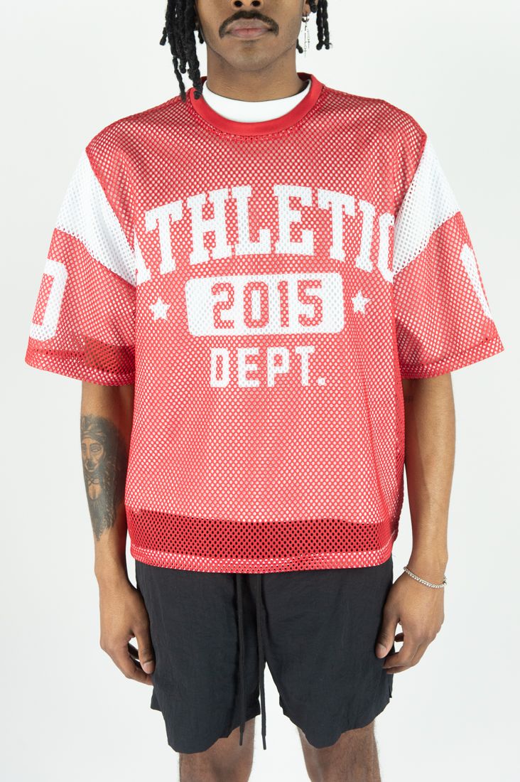Rebel Mind Red Athletic Mesh Crop