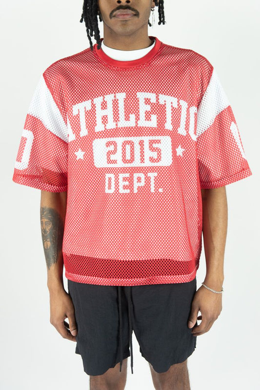 Rebel Mind Red Athletic Mesh Crop