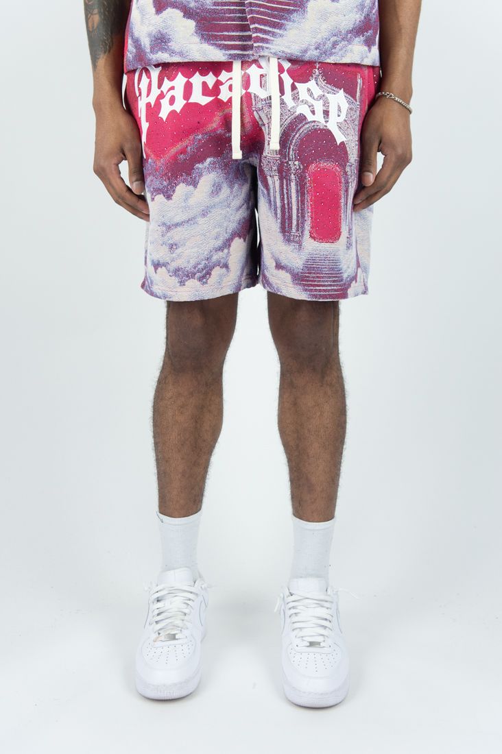 Rebel minds Pink Paradise Tapestry Shorts Style.610-19205